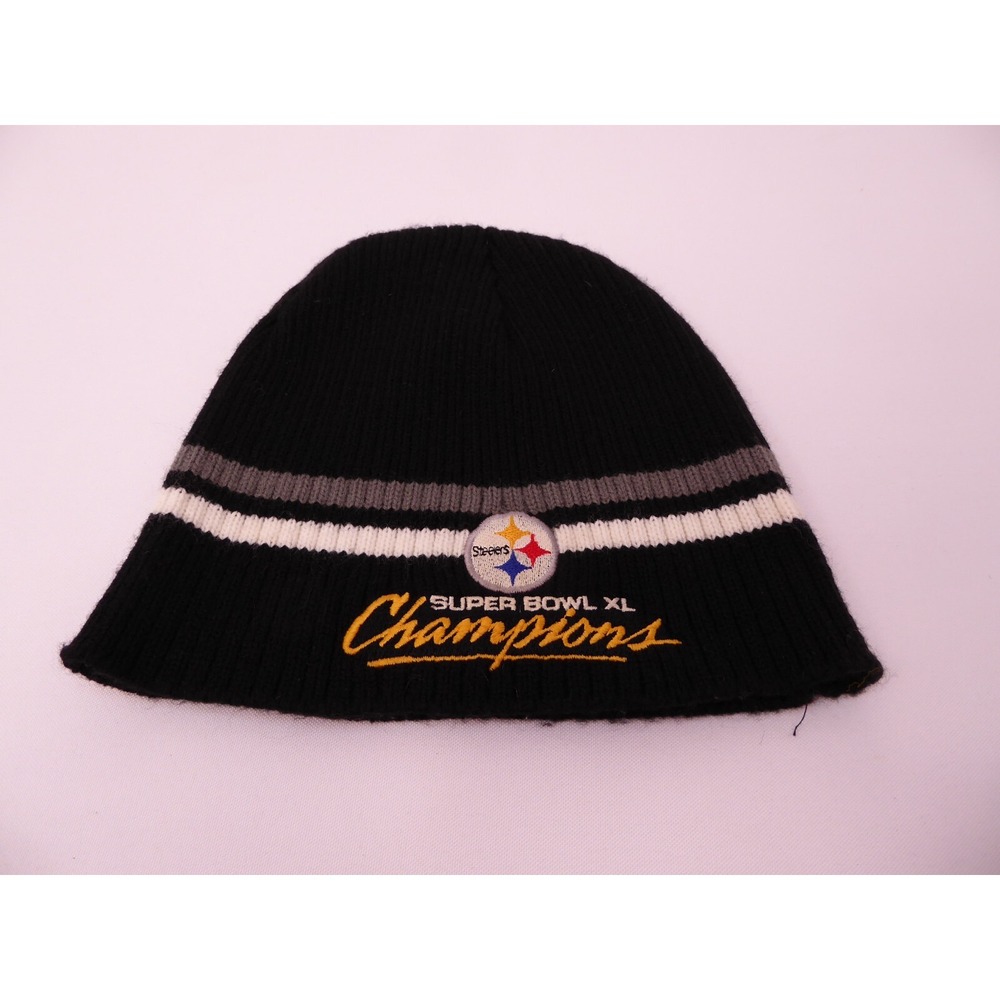 Super Bowl XL NFL Pittsburgh Steelers 100% Acrylic Knitted Beanie Hat